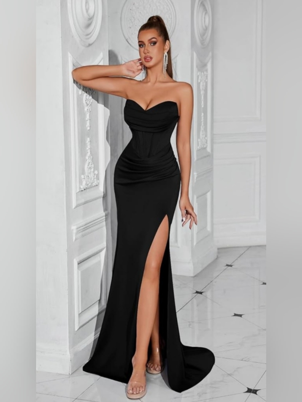 Adyce Black Formal Dress L